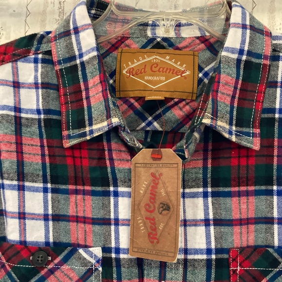 NWT Men’s Size XL Red Camel Button Down Shirt - Picture 2 of 16